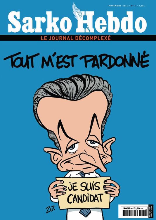  Sarko Hebdo T1 : Le journal décomplexé (0), bd chez Steinkis de Collectif, Fabcaro, Alteau, Pic, Chabert, Man, Lecointre, Frantico, Dadou, Gaston, Trondheim, Aurel, Amador