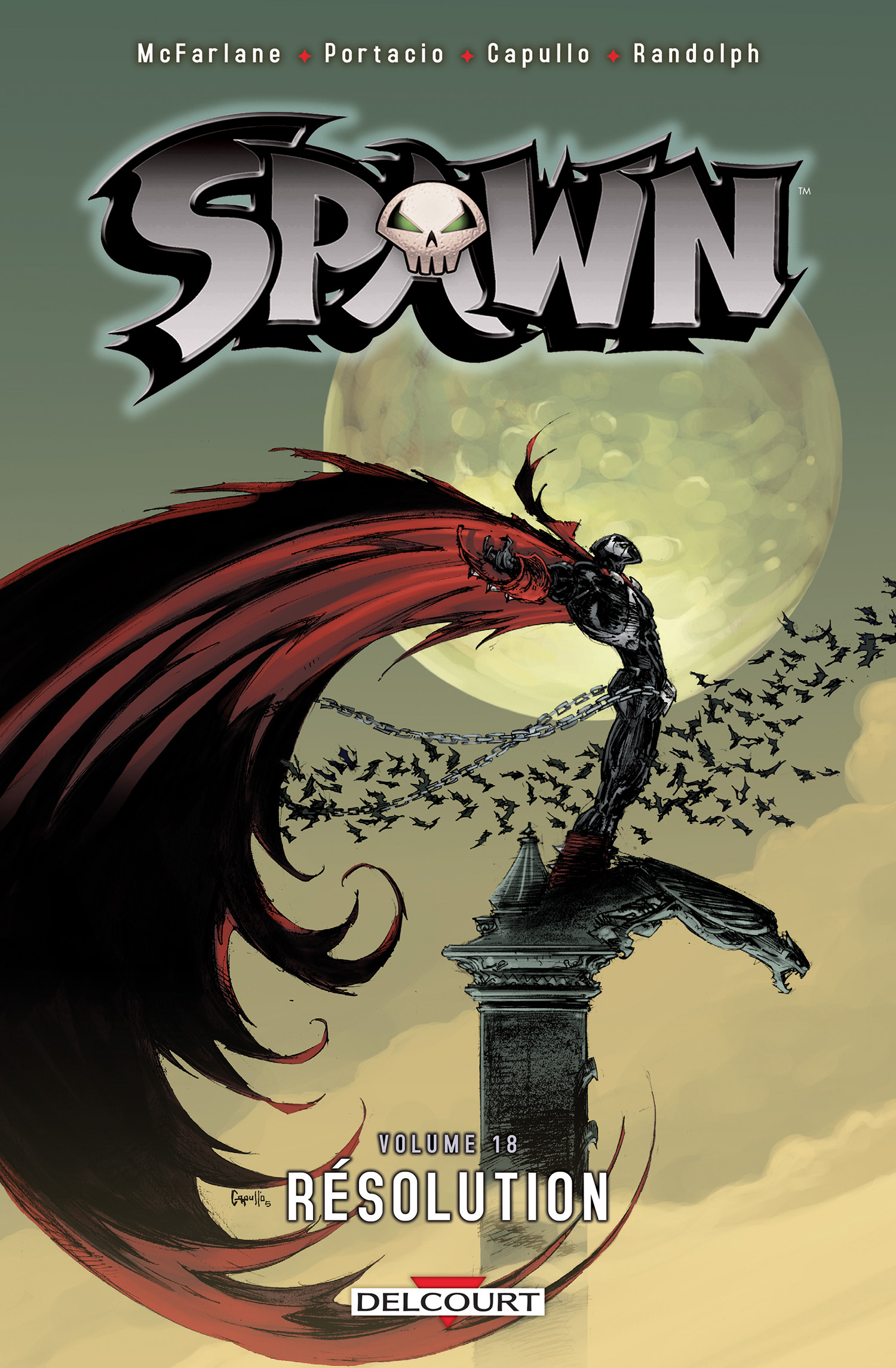  Spawn T18 : Résolution (0), comics chez Delcourt de McFarlane, Goff, Kirkman, Kudranski, Larsen, Portacio, Liefeld, Randolph, Glapion, Miki, Capullo, Golden, Fotos, FCO Plascencia
