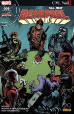  All-New Deadpool (revue) T9 : Guerre Civile 2 quoi ? (0), comics chez Panini Comics de Bunn, Kelly, Duggan, McGuinness, Coello, Hawthorne, Espin, Guru efx, Bellaire, Keith, Albuquerque, Epting