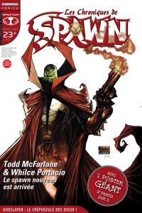 Les chroniques de Spawn T23 : Godslayer : le crépuscule des dieux !  (0), comics chez Delcourt de Holguin, Hine, McFarlane, Haberlin, Capullo, Portacio, Troy, Han